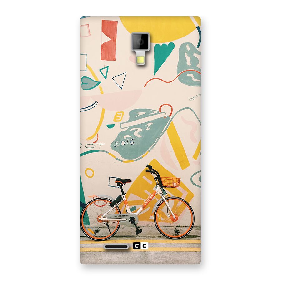 Street Art Bicycle Back Case for Canvas Xpress A99