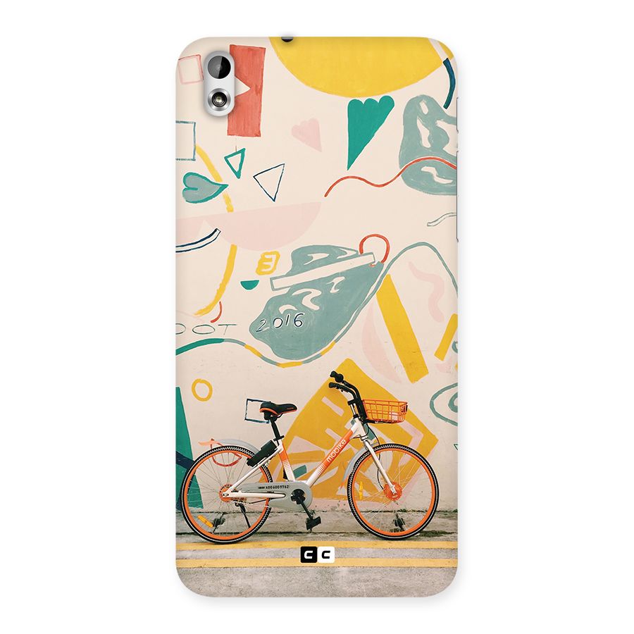 Street Art Bicycle Back Case for Desire 816g