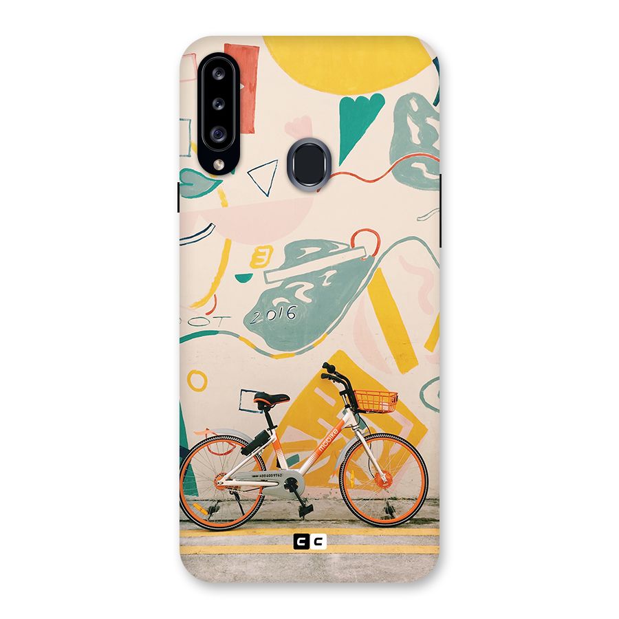 Street Art Bicycle Back Case for Galaxy A20s