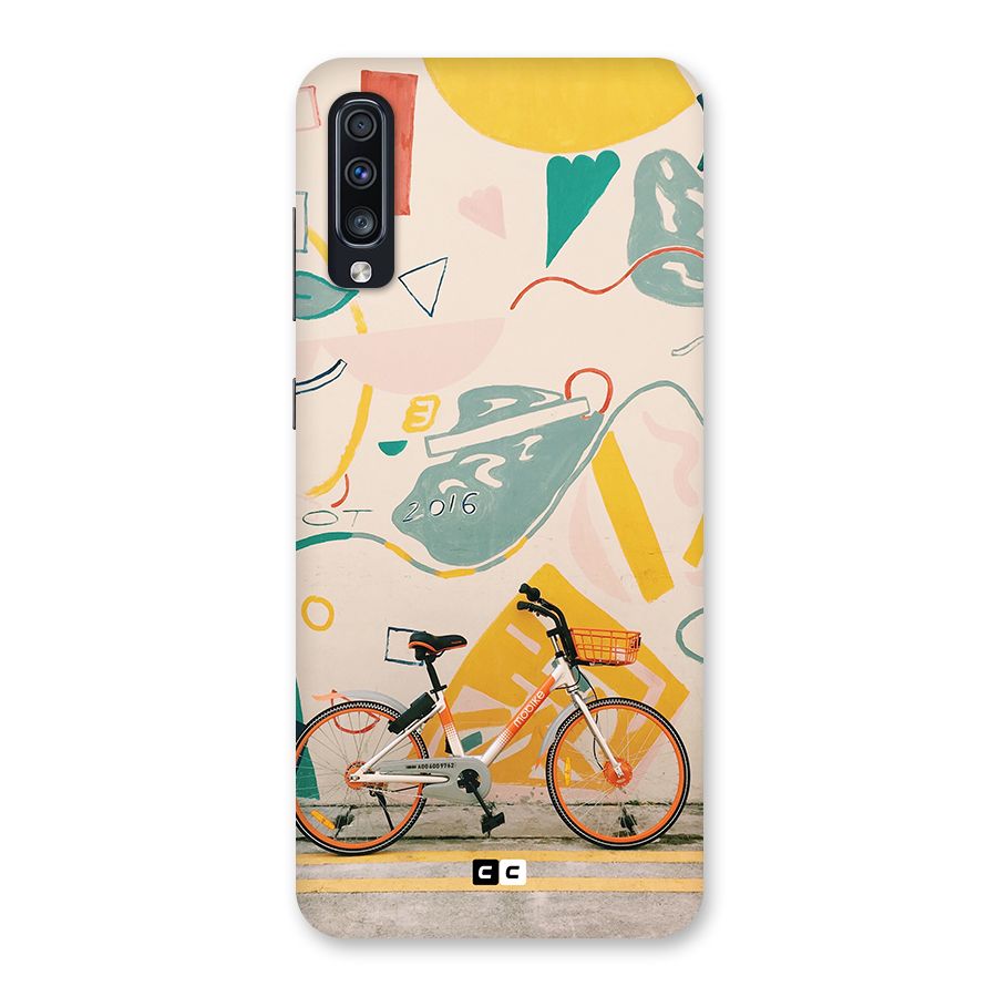 Street Art Bicycle Back Case for Galaxy A70