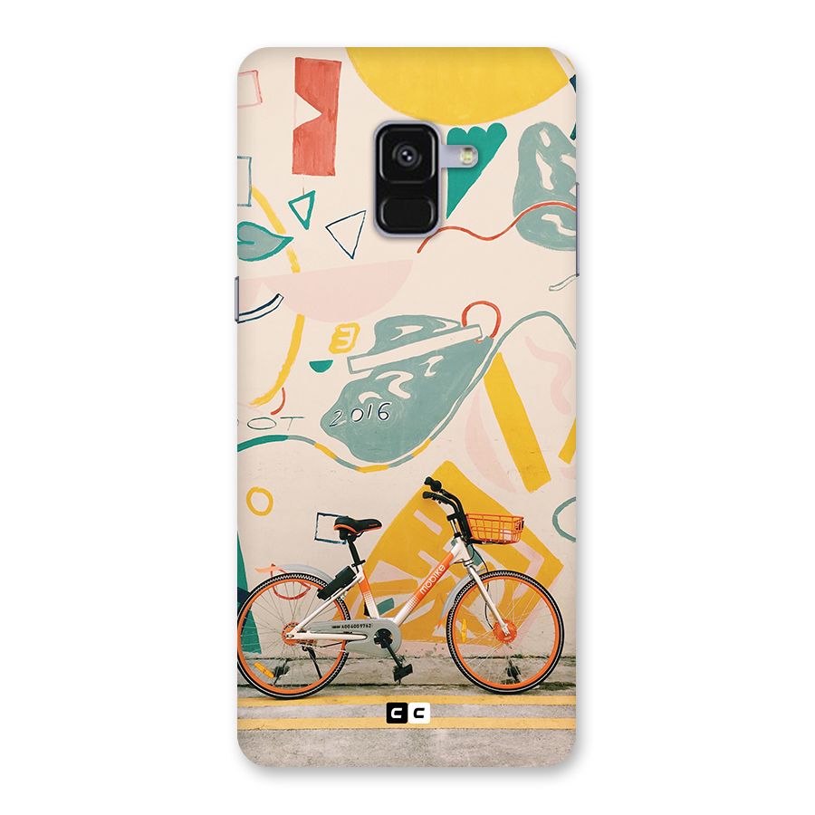 Street Art Bicycle Back Case for Galaxy A8 Plus