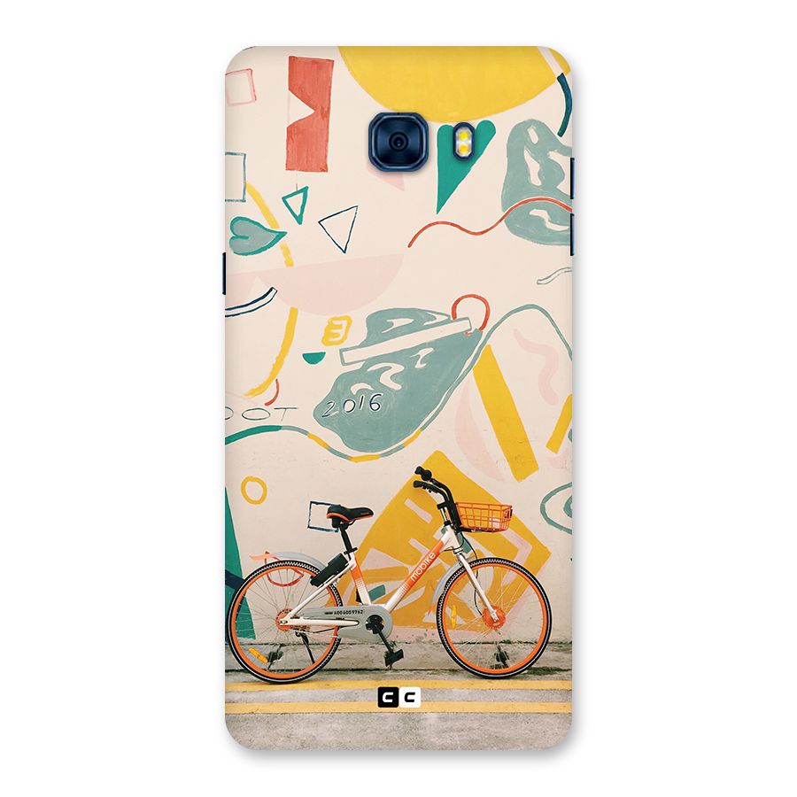 Street Art Bicycle Back Case for Galaxy C7 Pro