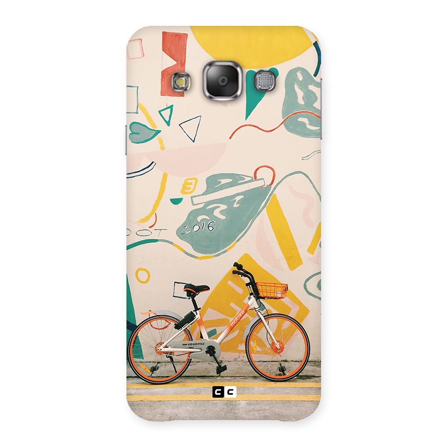 Street Art Bicycle Back Case for Galaxy E7