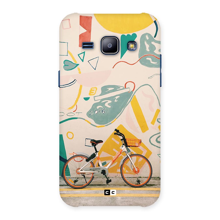 Street Art Bicycle Back Case for Galaxy J1