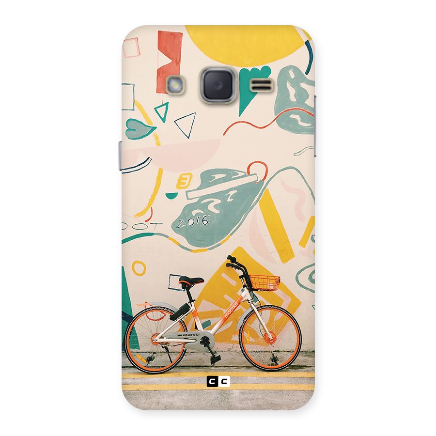Street Art Bicycle Back Case for Galaxy J2
