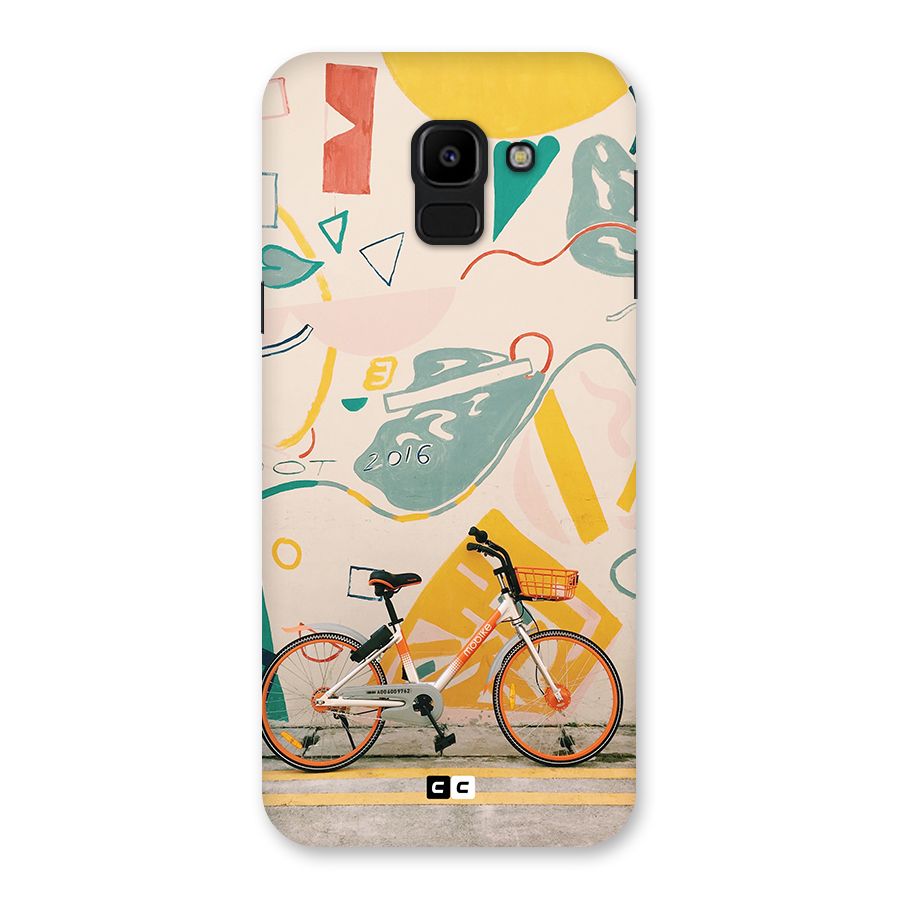 Street Art Bicycle Back Case for Galaxy J6