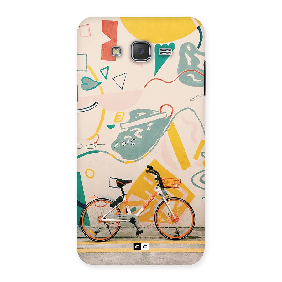 Street Art Bicycle Back Case for Galaxy J7