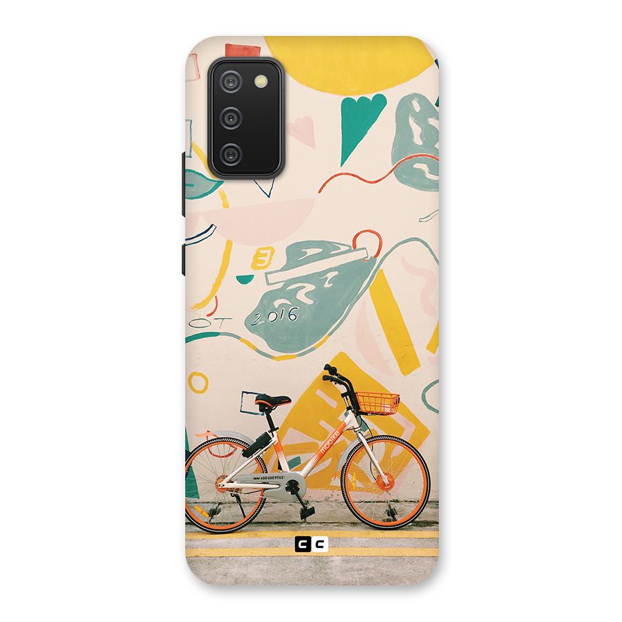 Street Art Bicycle Back Case for Galaxy M02s