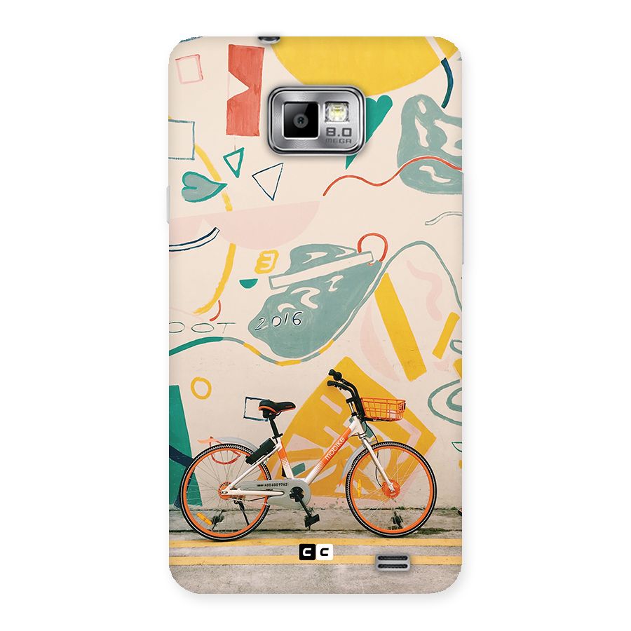 Street Art Bicycle Back Case for Galaxy S2