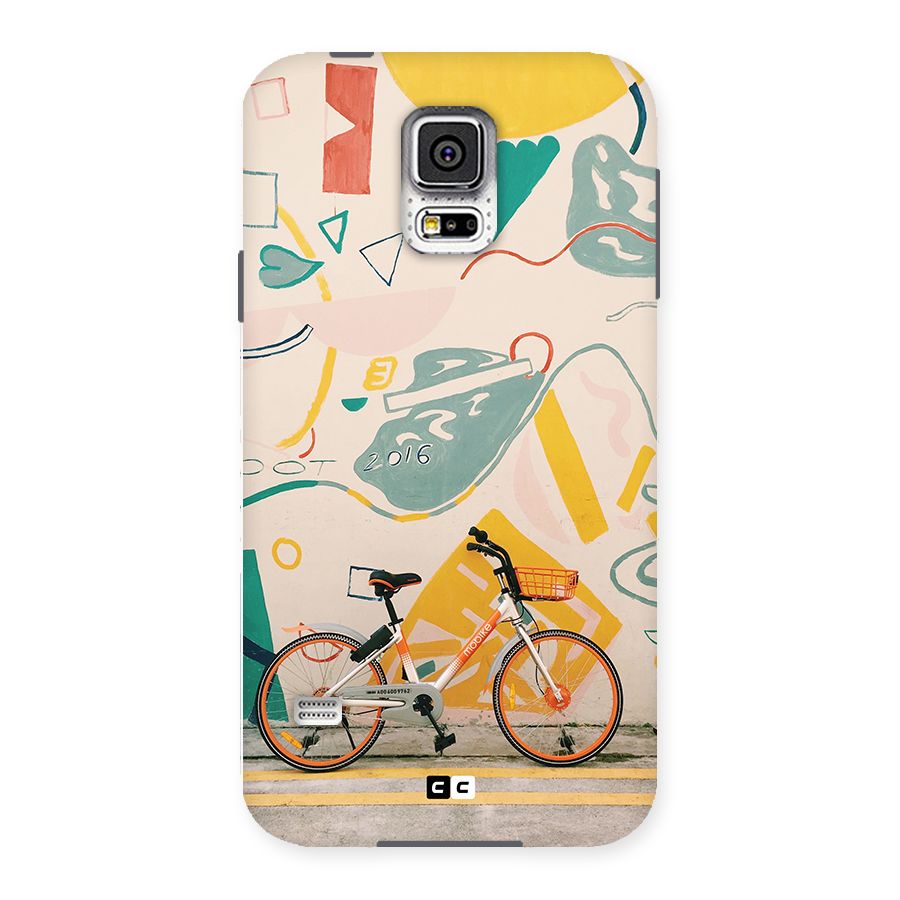 Street Art Bicycle Back Case for Galaxy S5