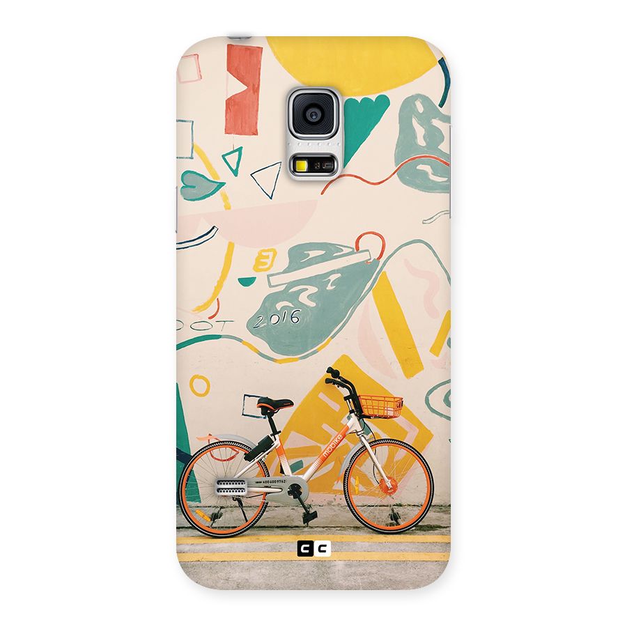 Street Art Bicycle Back Case for Galaxy S5 Mini