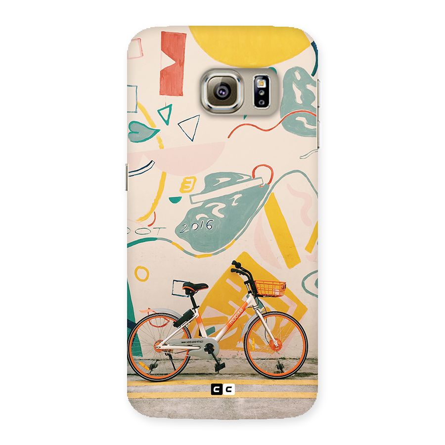 Street Art Bicycle Back Case for Galaxy S6 edge