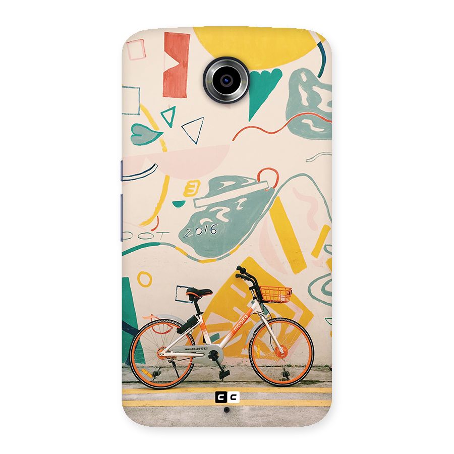 Street Art Bicycle Back Case for Google Nexus 6