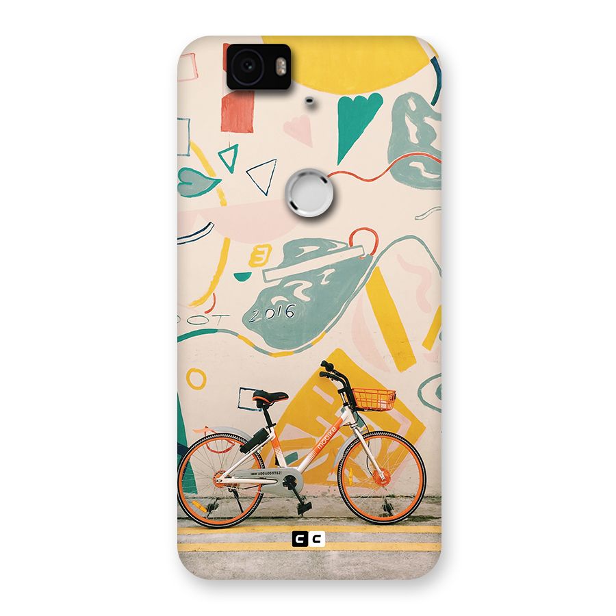 Street Art Bicycle Back Case for Google Nexus 6P