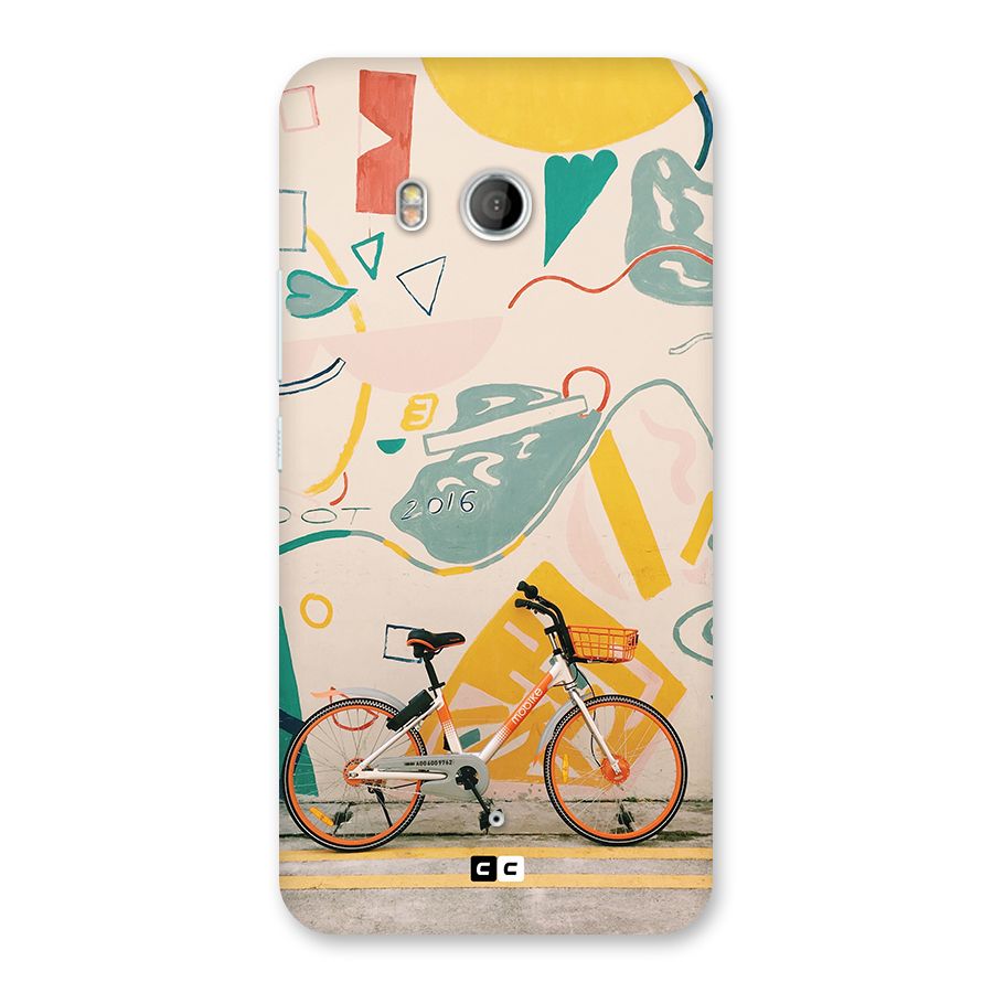 Street Art Bicycle Back Case for HTC U11