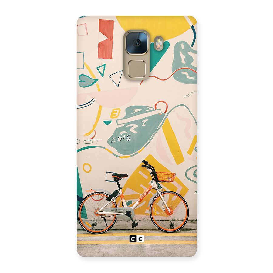 Street Art Bicycle Back Case for Honor 7
