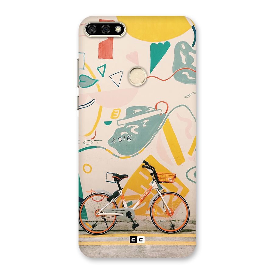 Street Art Bicycle Back Case for Honor 7A
