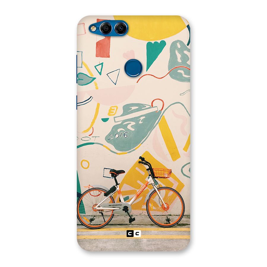 Street Art Bicycle Back Case for Honor 7X