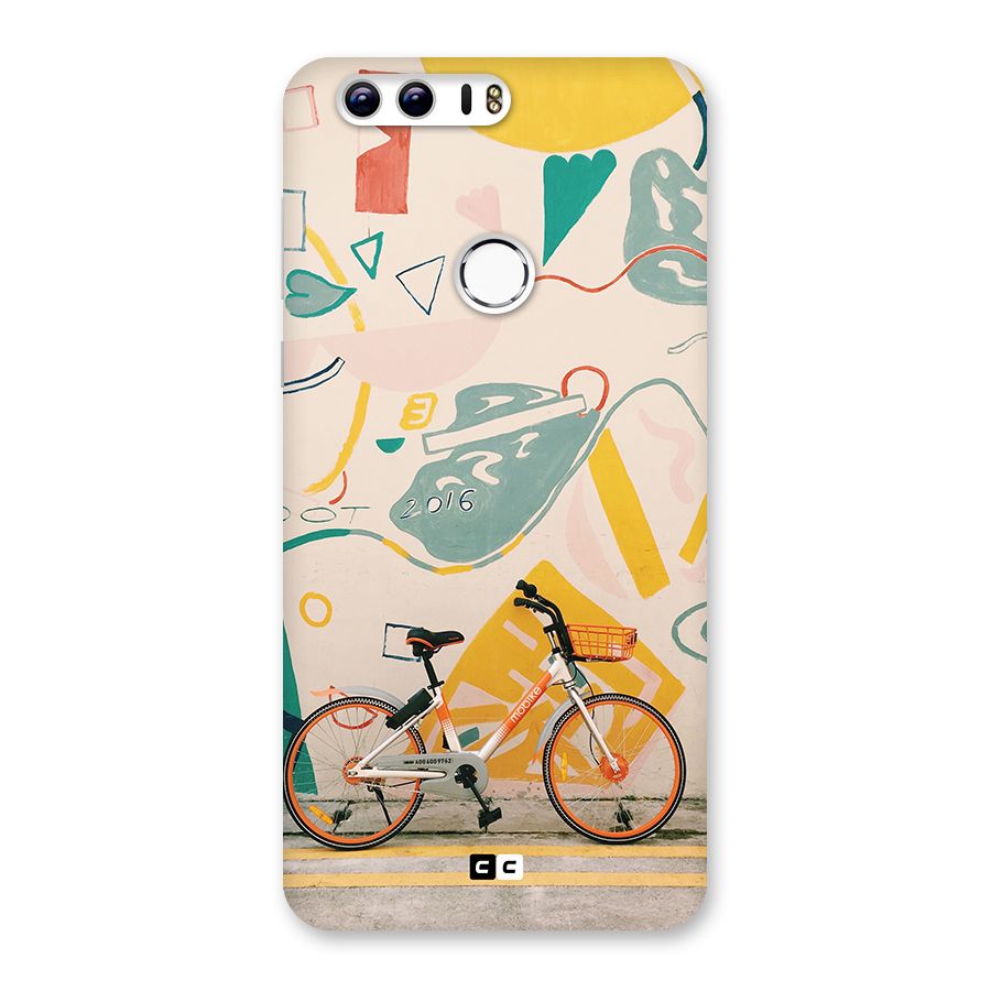 Street Art Bicycle Back Case for Honor 8