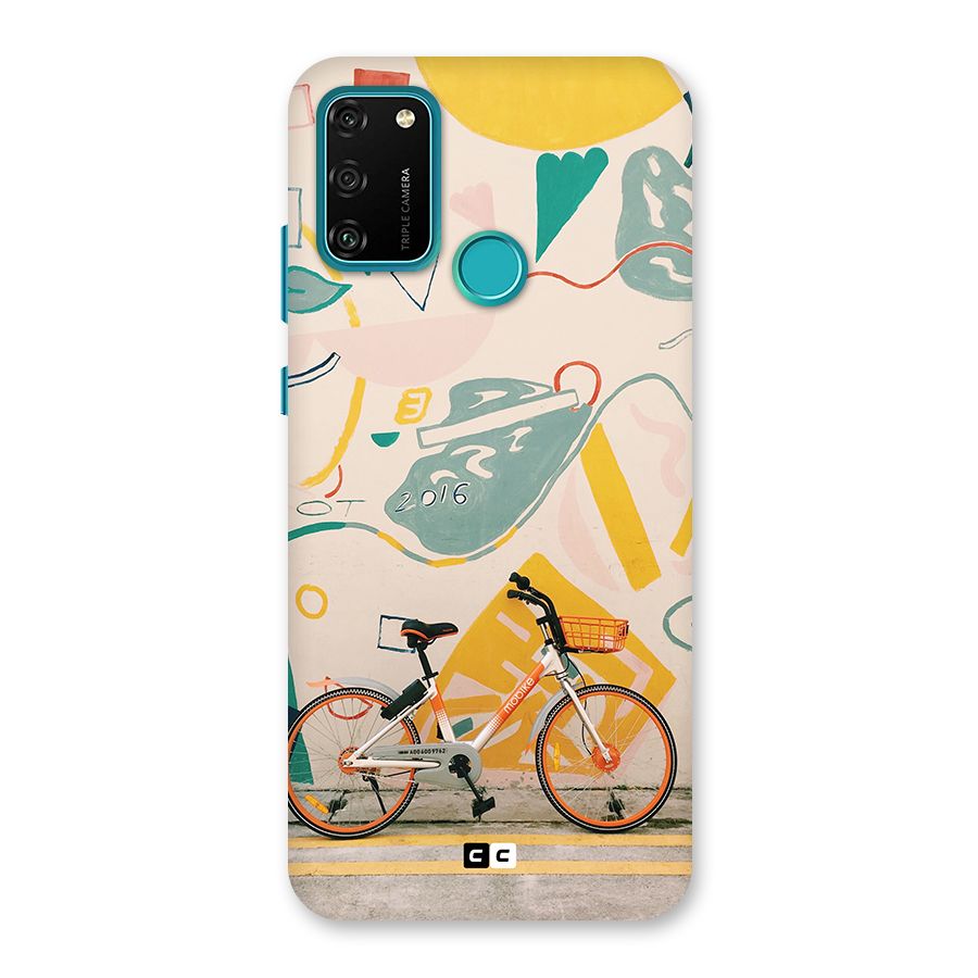 Street Art Bicycle Back Case for Honor 9A