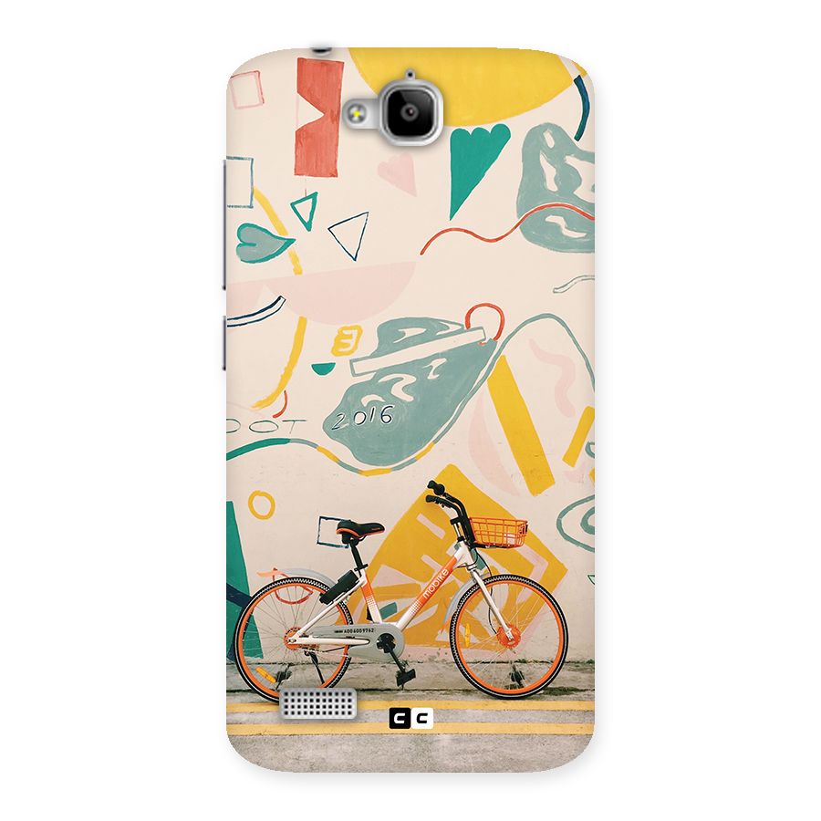 Street Art Bicycle Back Case for Honor Holly
