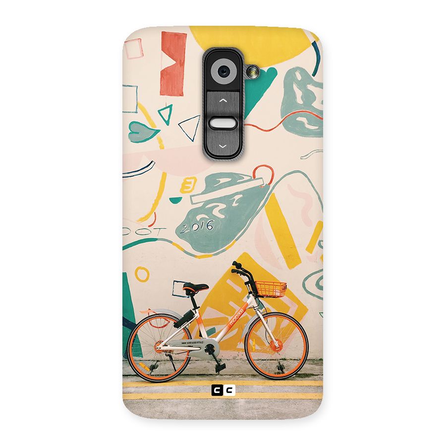 Street Art Bicycle Back Case for LG G2
