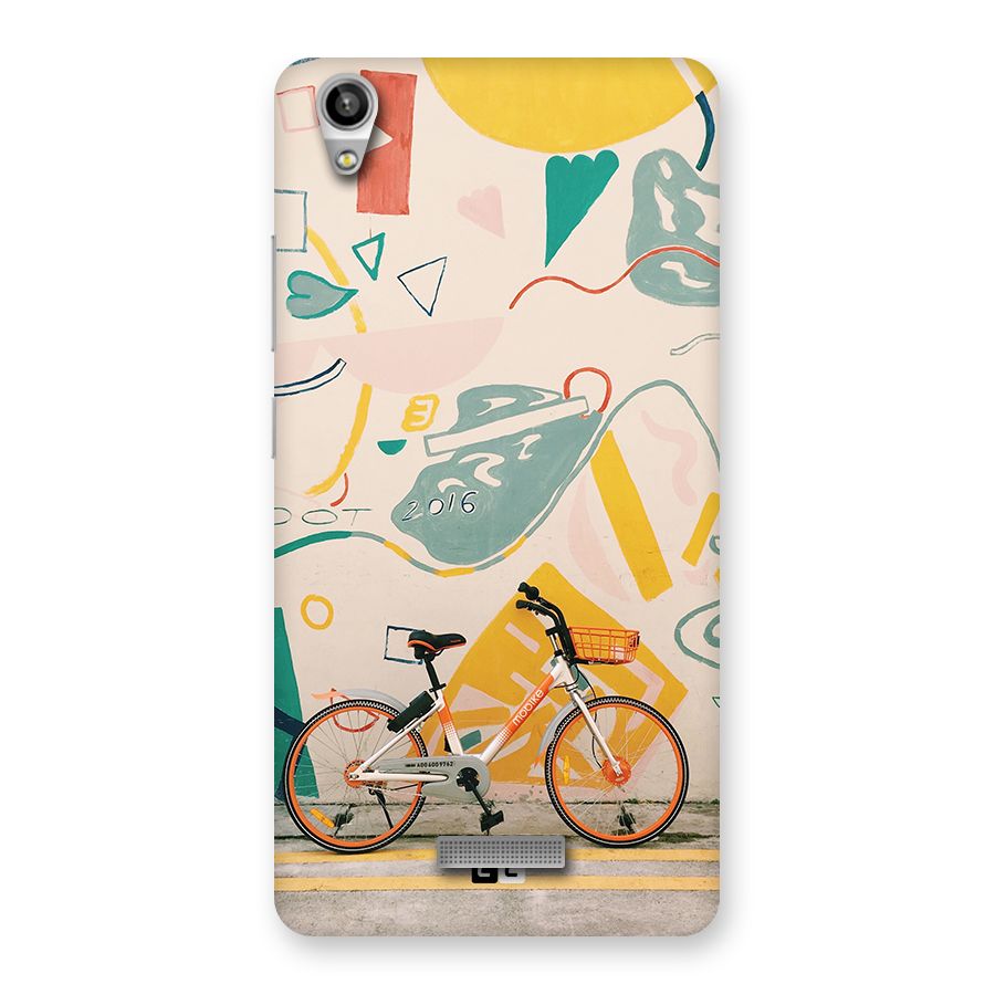 Street Art Bicycle Back Case for Lava Pixel V1