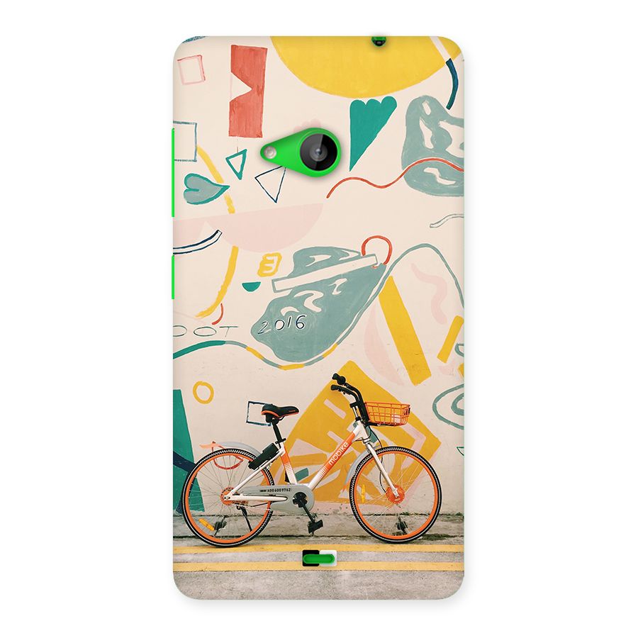 Street Art Bicycle Back Case for Lumia 535
