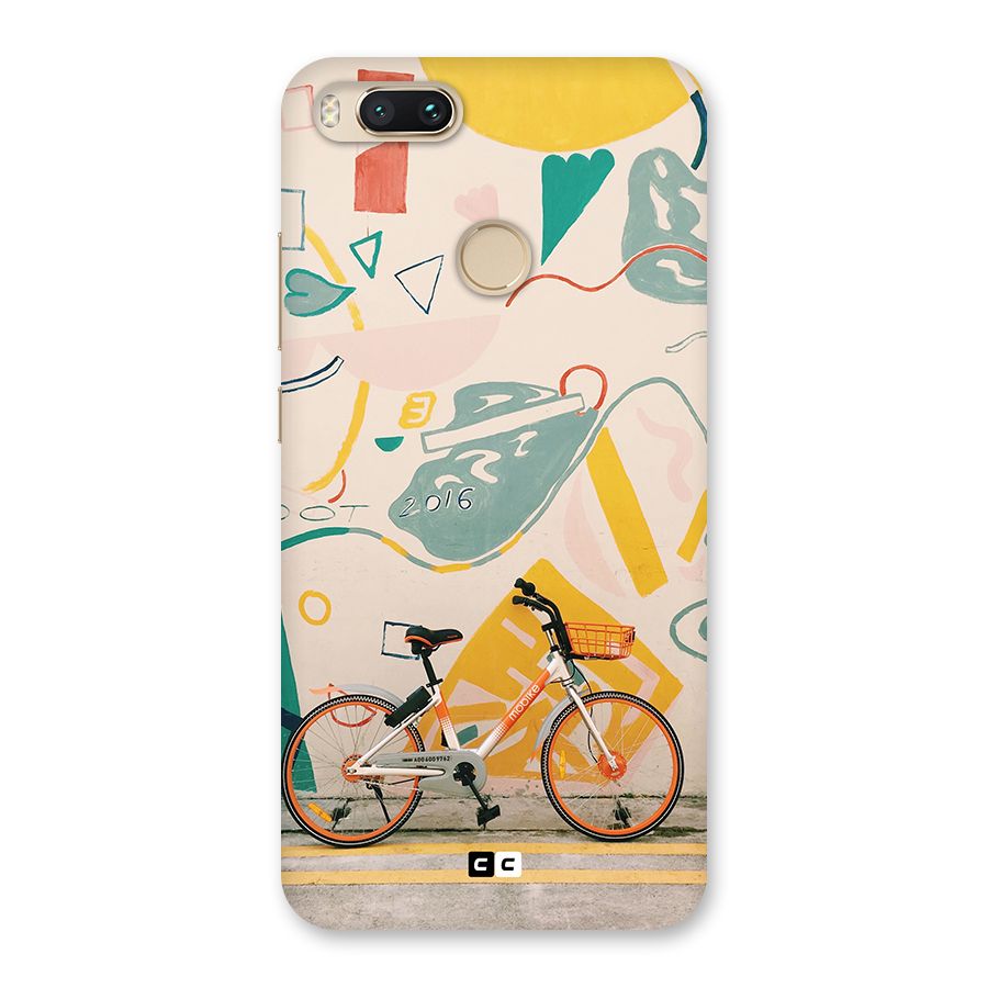 Street Art Bicycle Back Case for Mi A1