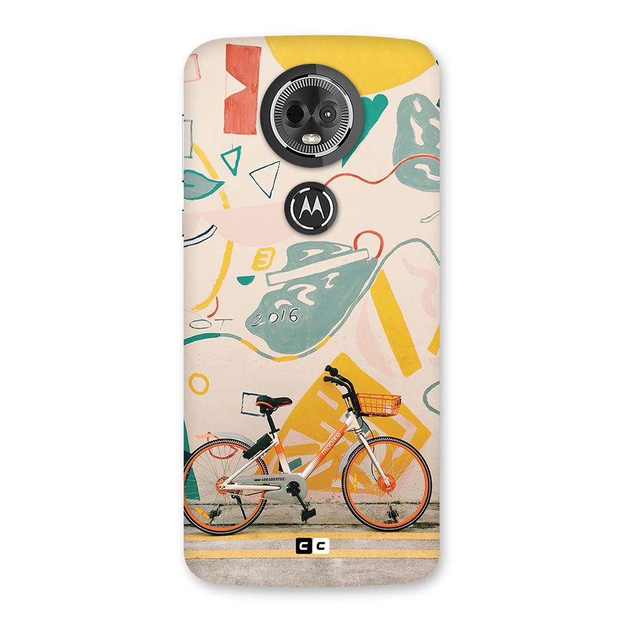 Street Art Bicycle Back Case for Moto E5 Plus