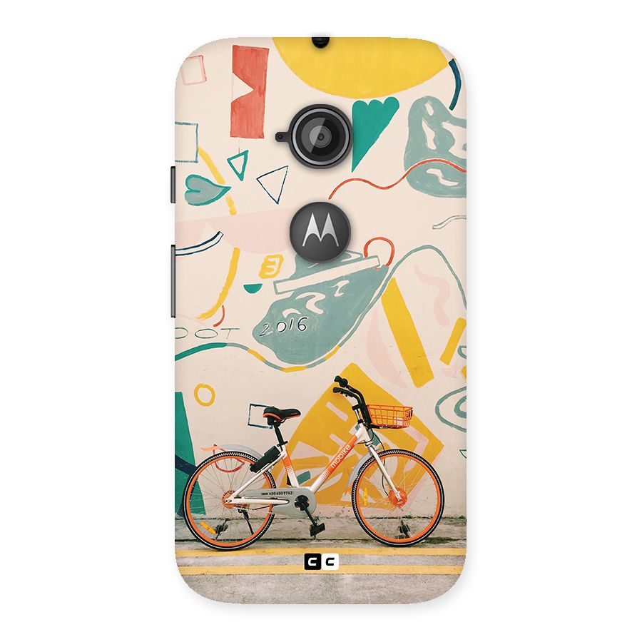 Street Art Bicycle Back Case for Moto E 2nd Gen
