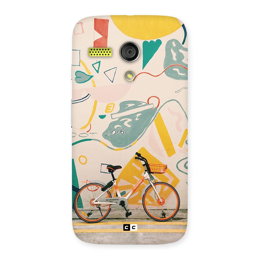 Street Art Bicycle Back Case for Moto G