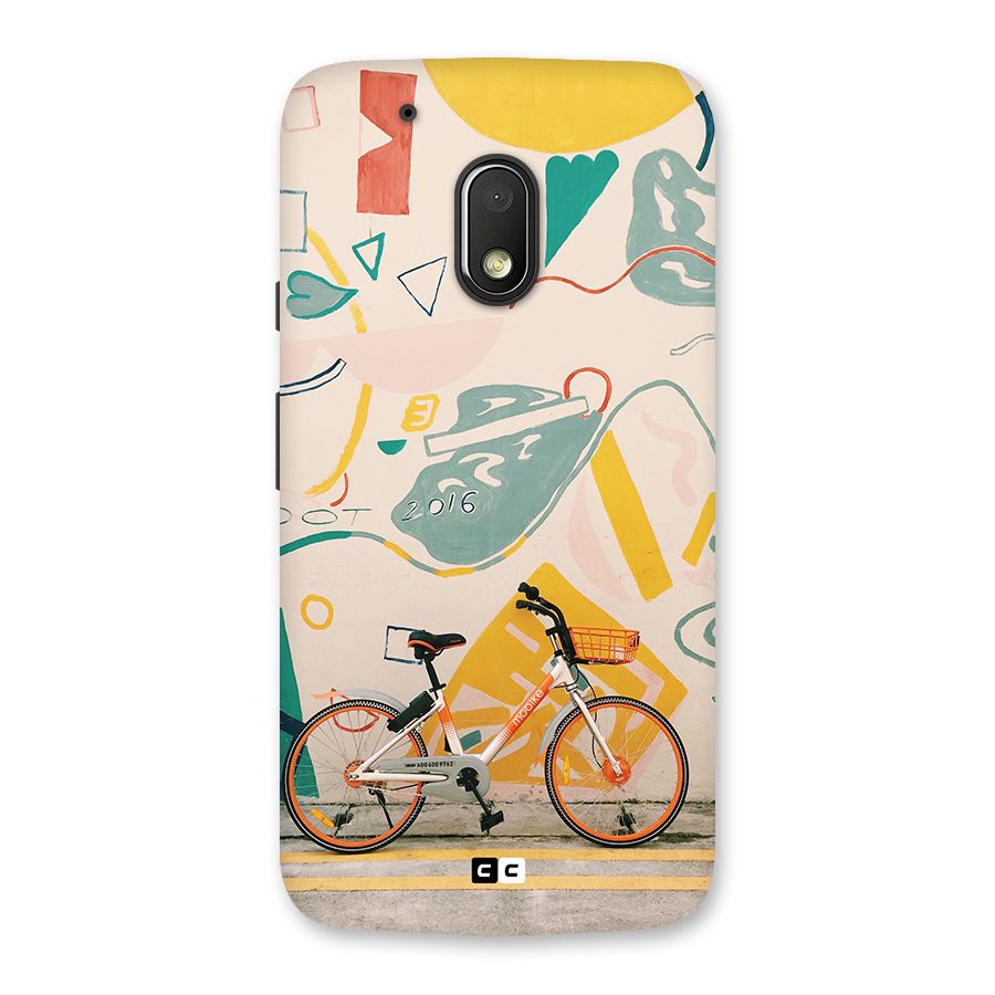 Street Art Bicycle Back Case for Moto G4 Play