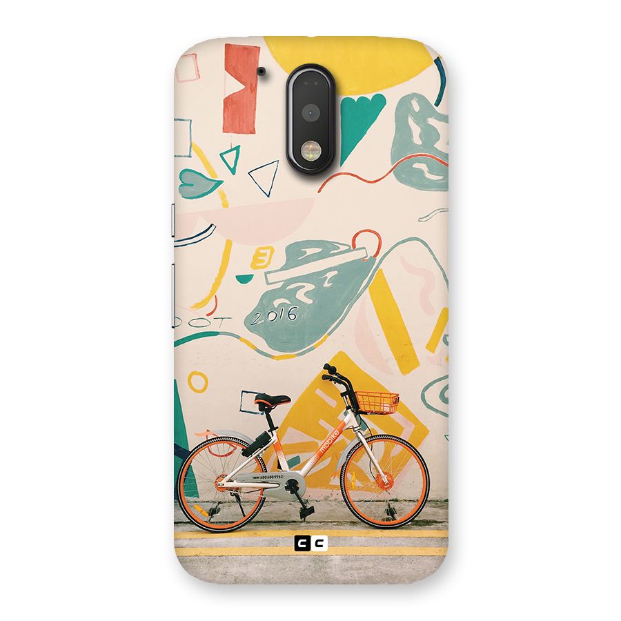 Street Art Bicycle Back Case for Moto G4 Plus