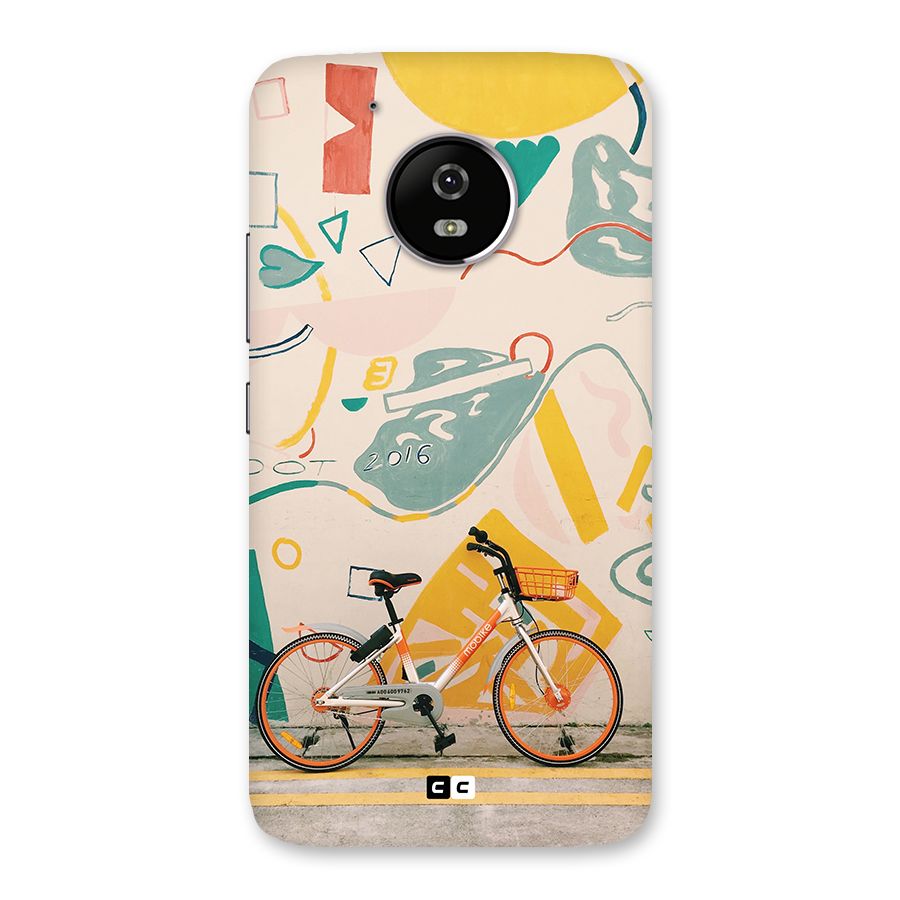 Street Art Bicycle Back Case for Moto G5