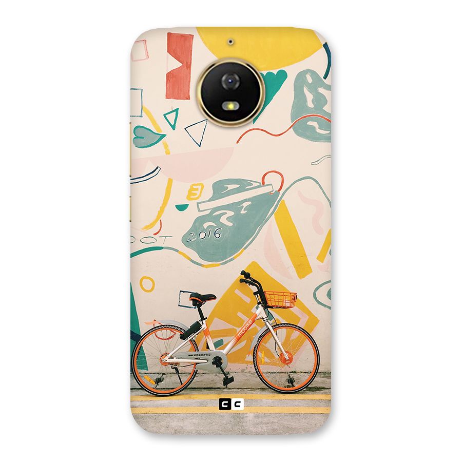 Street Art Bicycle Back Case for Moto G5s