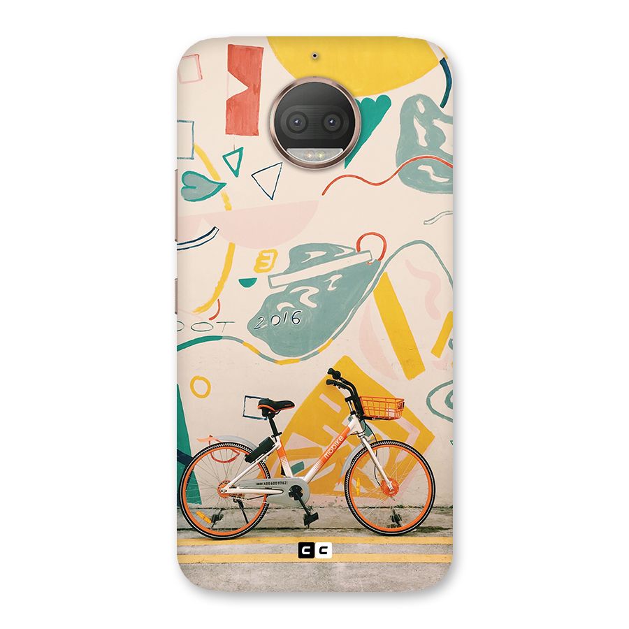 Street Art Bicycle Back Case for Moto G5s Plus