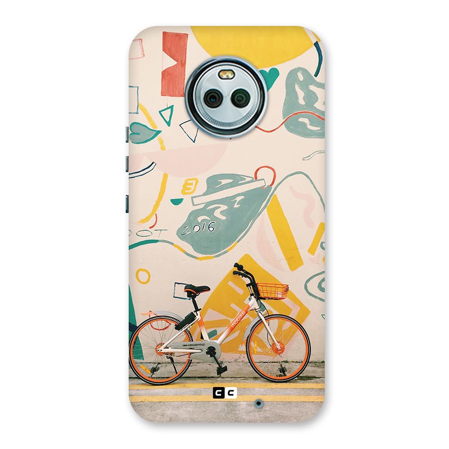 Street Art Bicycle Back Case for Moto X4