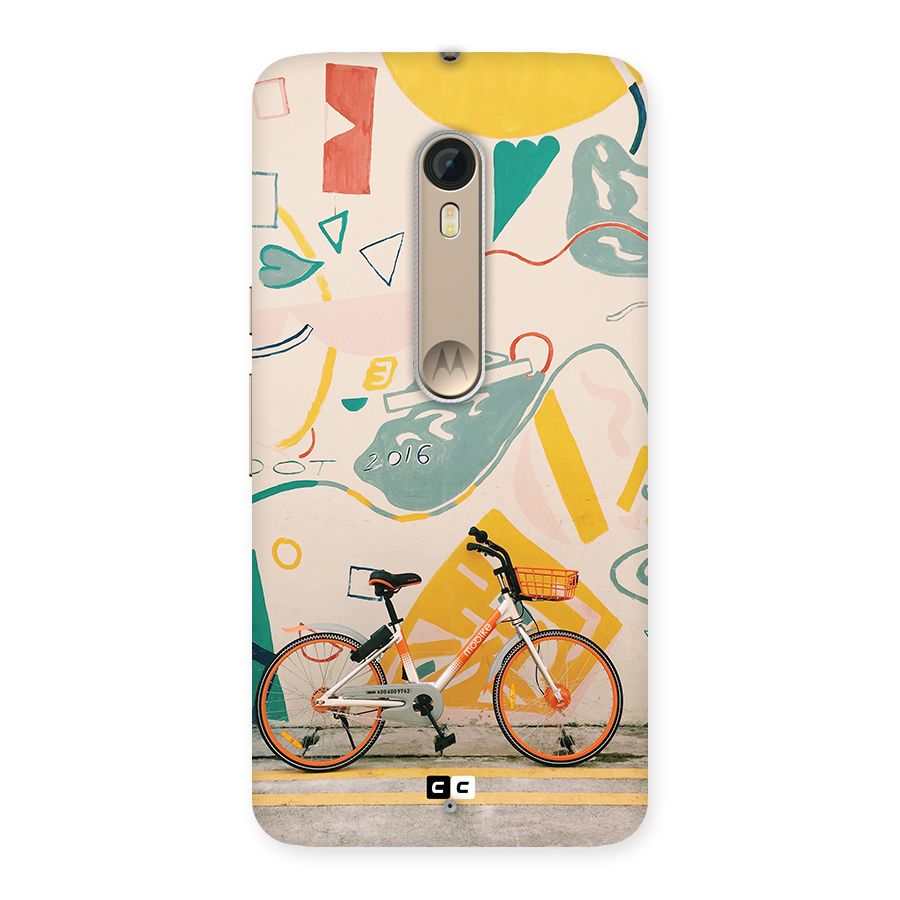 Street Art Bicycle Back Case for Moto X Style