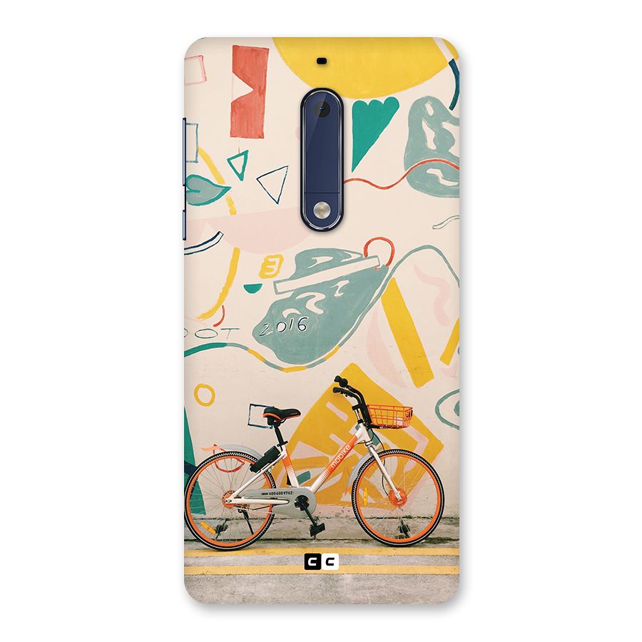 Street Art Bicycle Back Case for Nokia 5