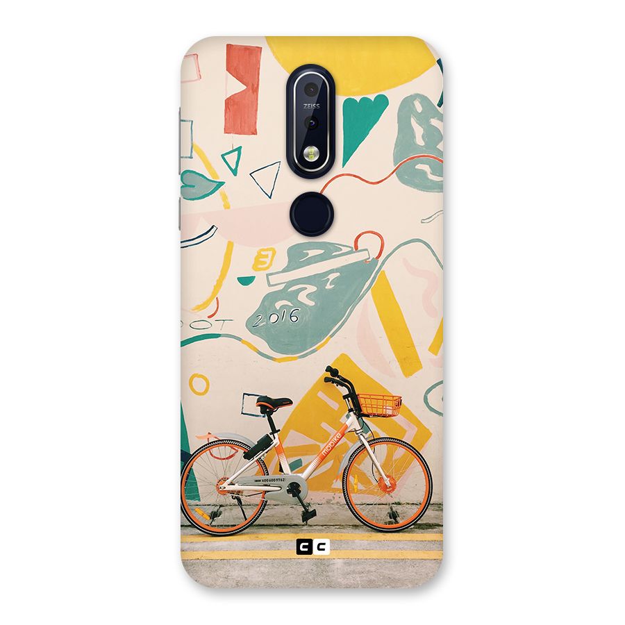 Street Art Bicycle Back Case for Nokia 7.1