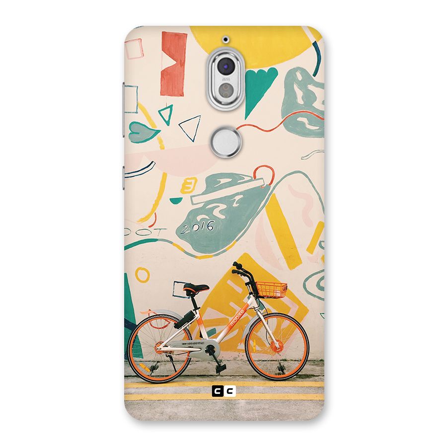 Street Art Bicycle Back Case for Nokia 7