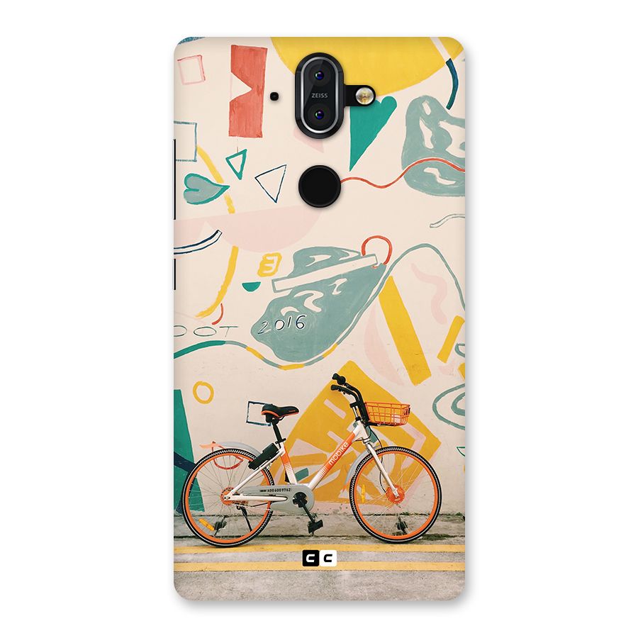 Street Art Bicycle Back Case for Nokia 8 Sirocco