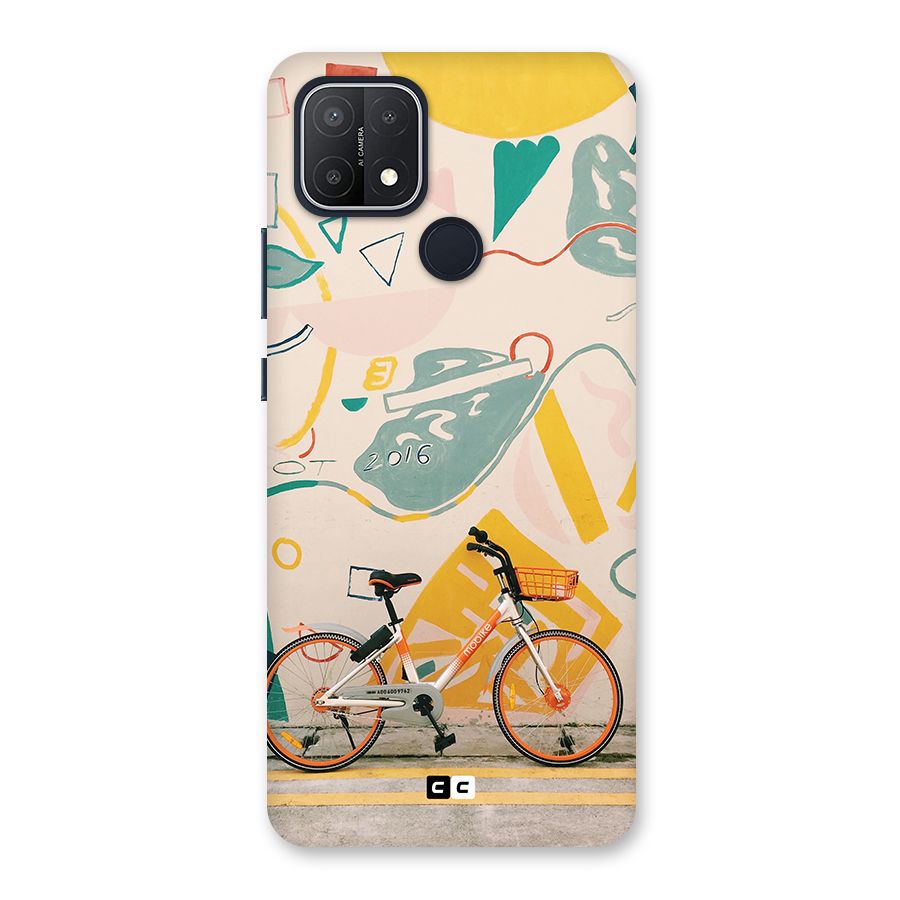 Street Art Bicycle Back Case for Oppo A15