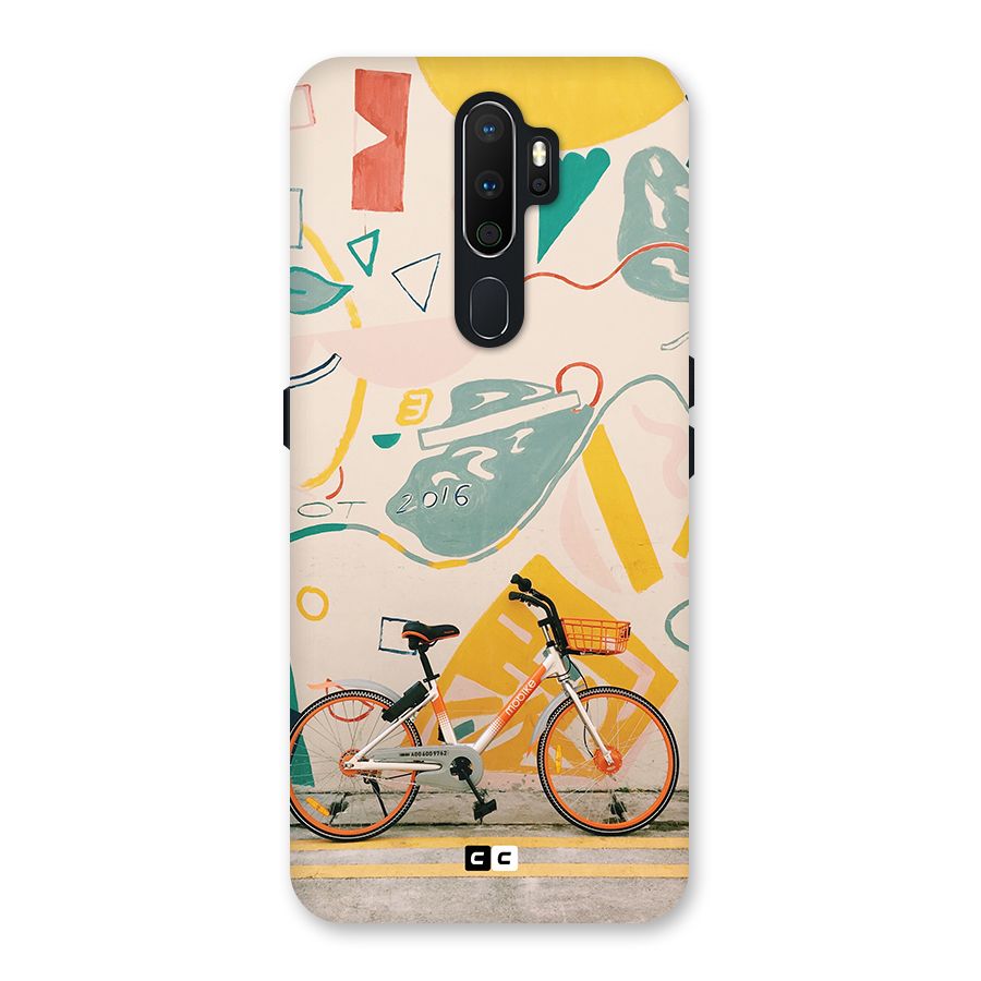 Street Art Bicycle Back Case for Oppo A5 (2020)