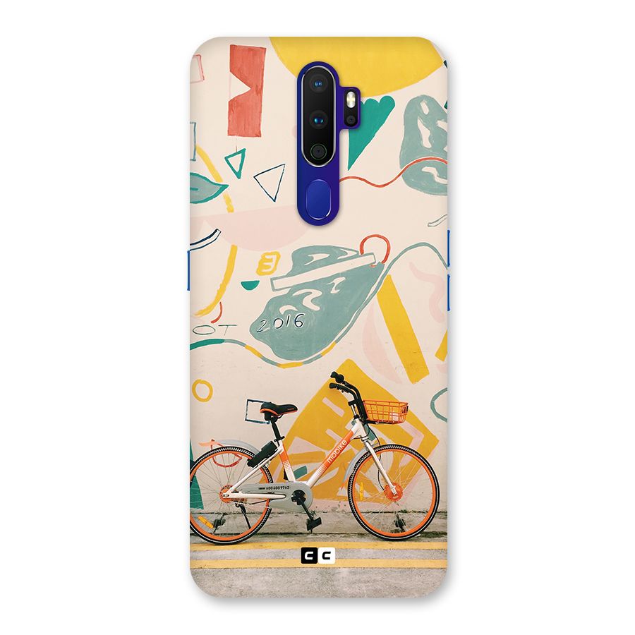 Street Art Bicycle Back Case for Oppo A9 (2020)