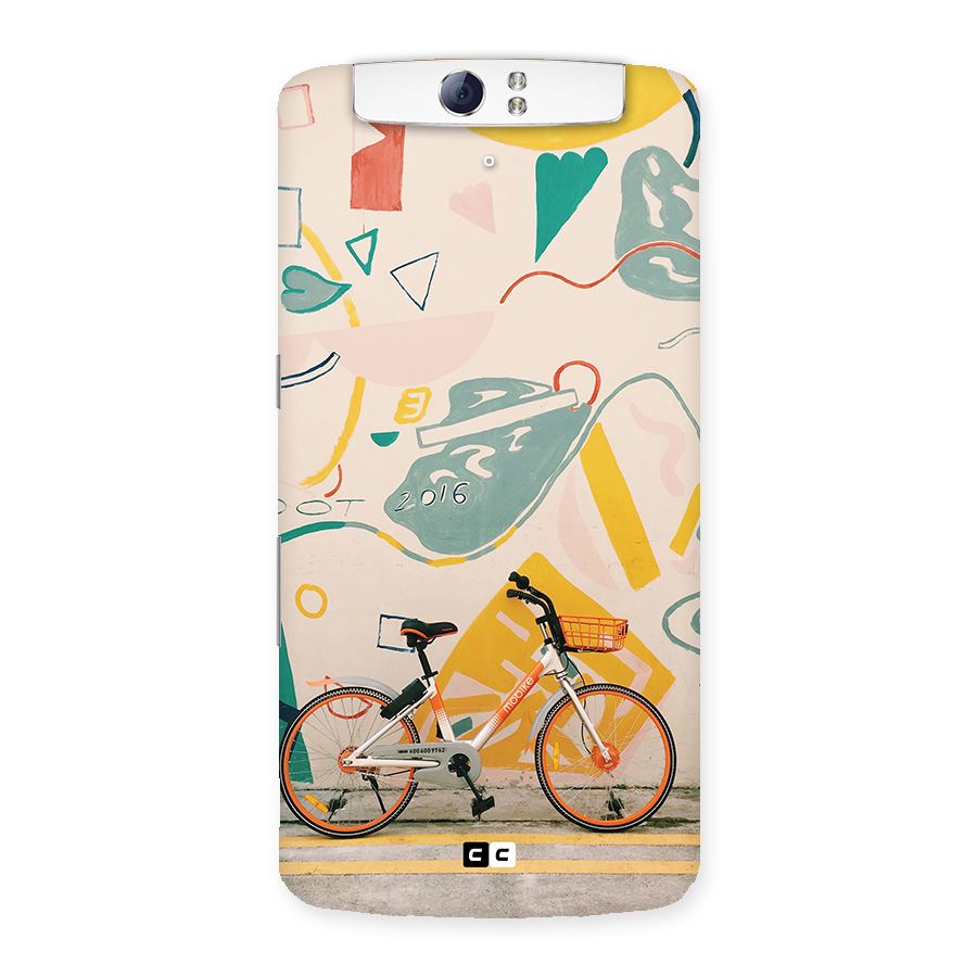 Street Art Bicycle Back Case for Oppo N1