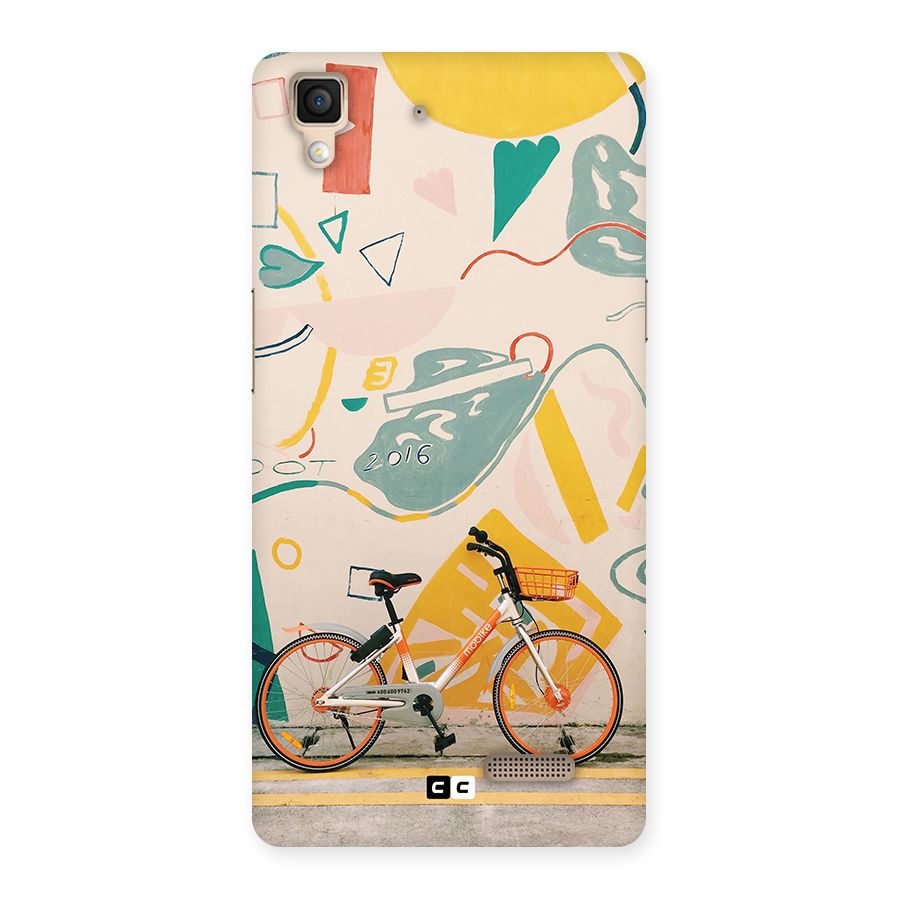 Street Art Bicycle Back Case for Oppo R7