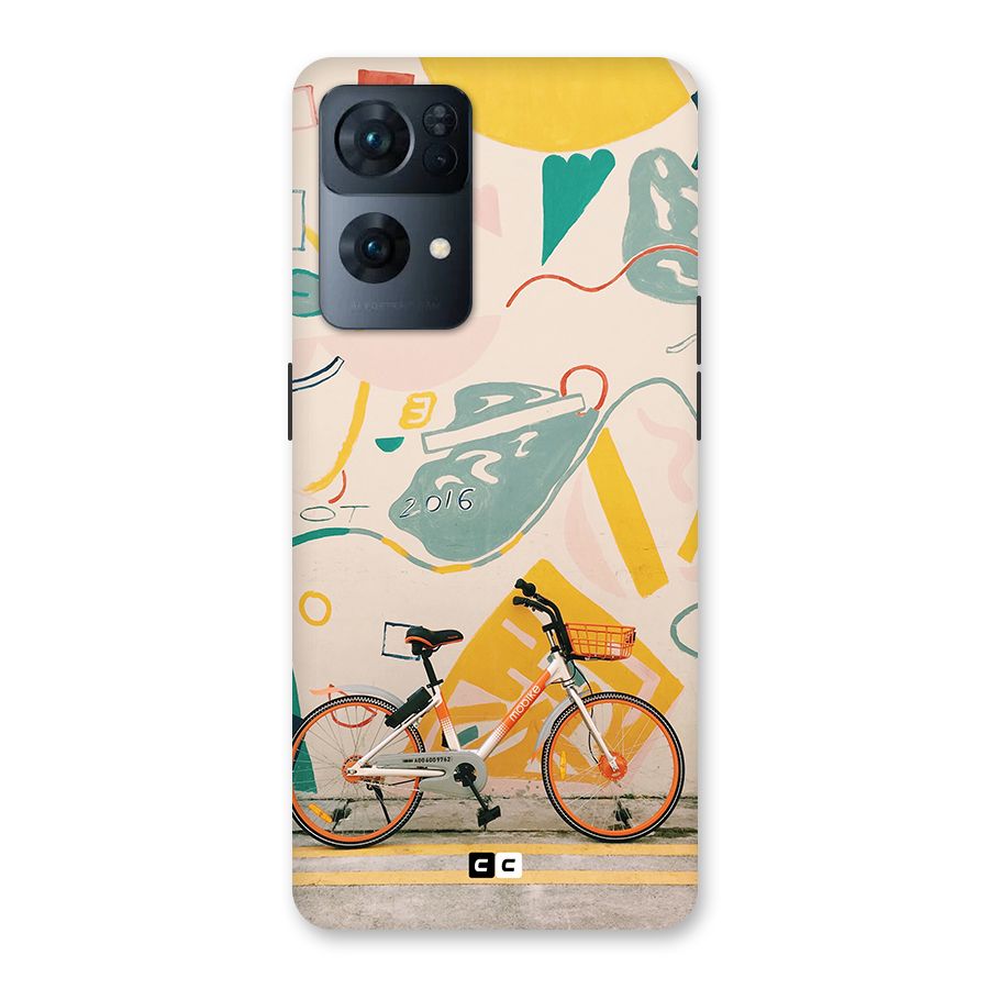 Street Art Bicycle Back Case for Oppo Reno7 Pro 5G