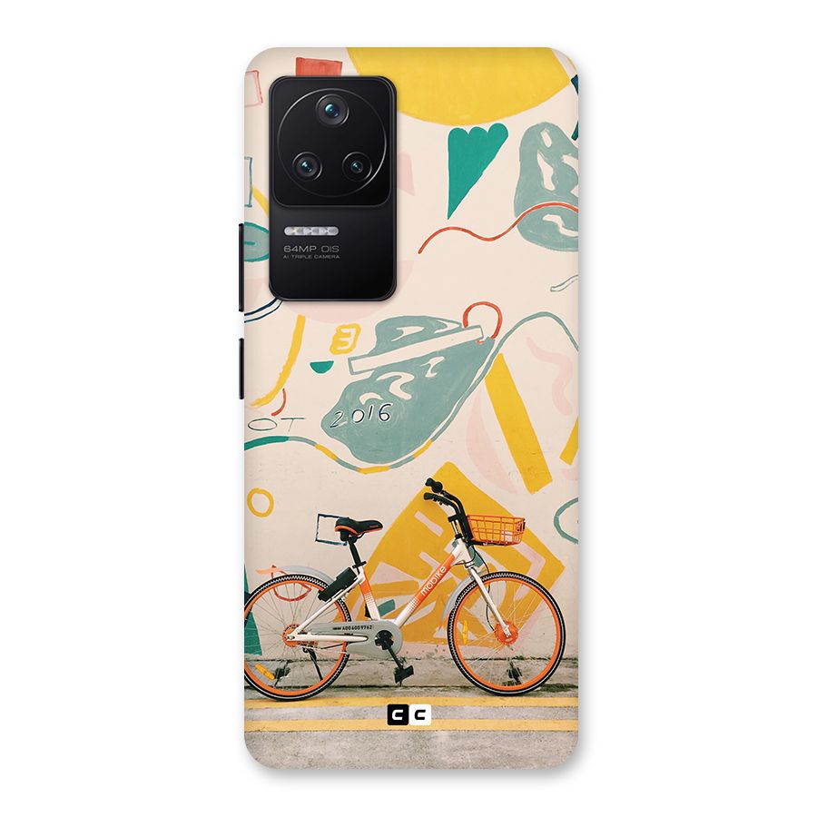 Street Art Bicycle Back Case for Poco F4 5G